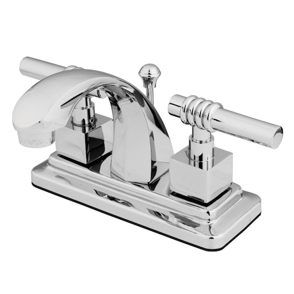 KS4641QL 4" Centerset Bathroom Faucet, Polished Chrome